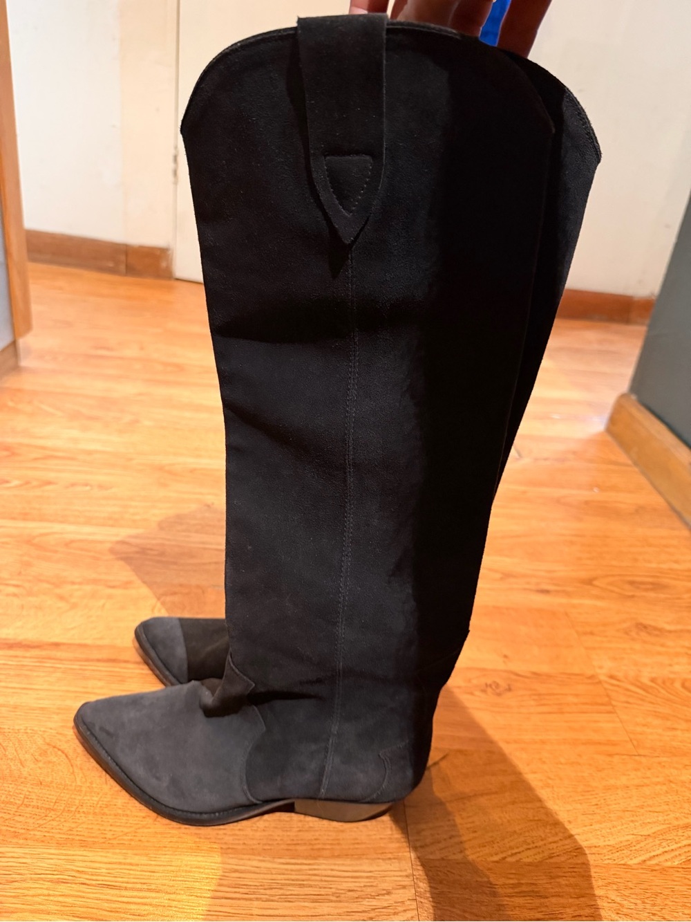 Isabel Marant Denvee Pointed Toe Knee Length Boots - Picture 6 of 8